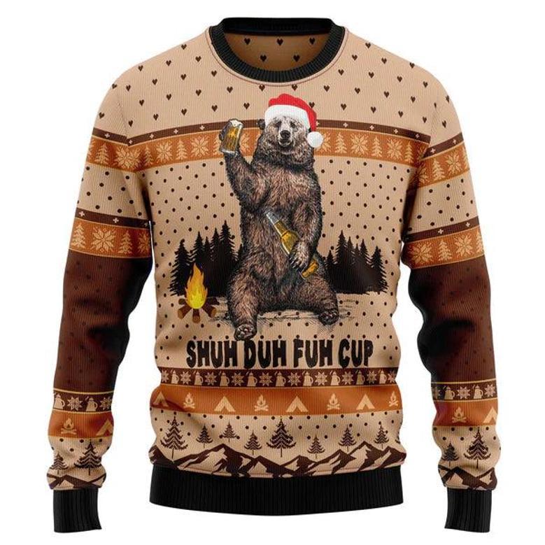 Bear Camping Christmas Ugly Christmas Sweater