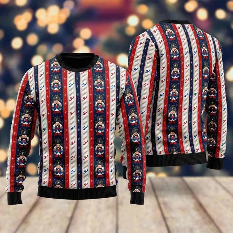 Best Christmas Striped Ugly Christmas Sweater For Men & Women