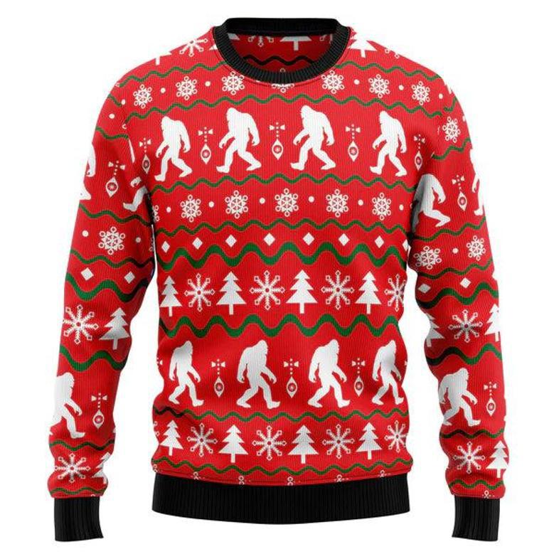 Bigfoot Ugly Christmas Sweater