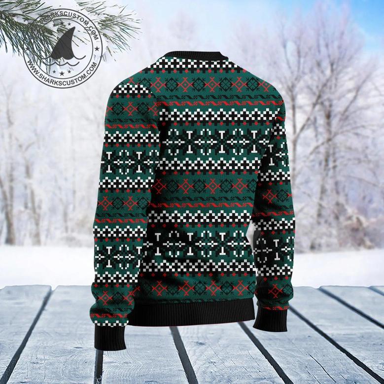 Black Cat Christmas Movie Ugly Christmas Sweater