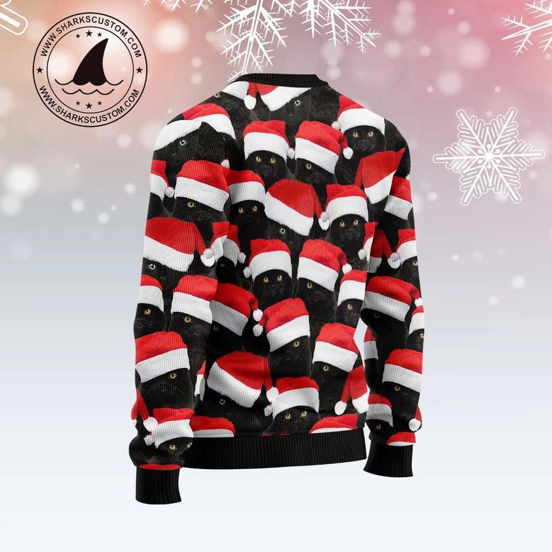 Black Cat Group Ugly Christmas Sweater