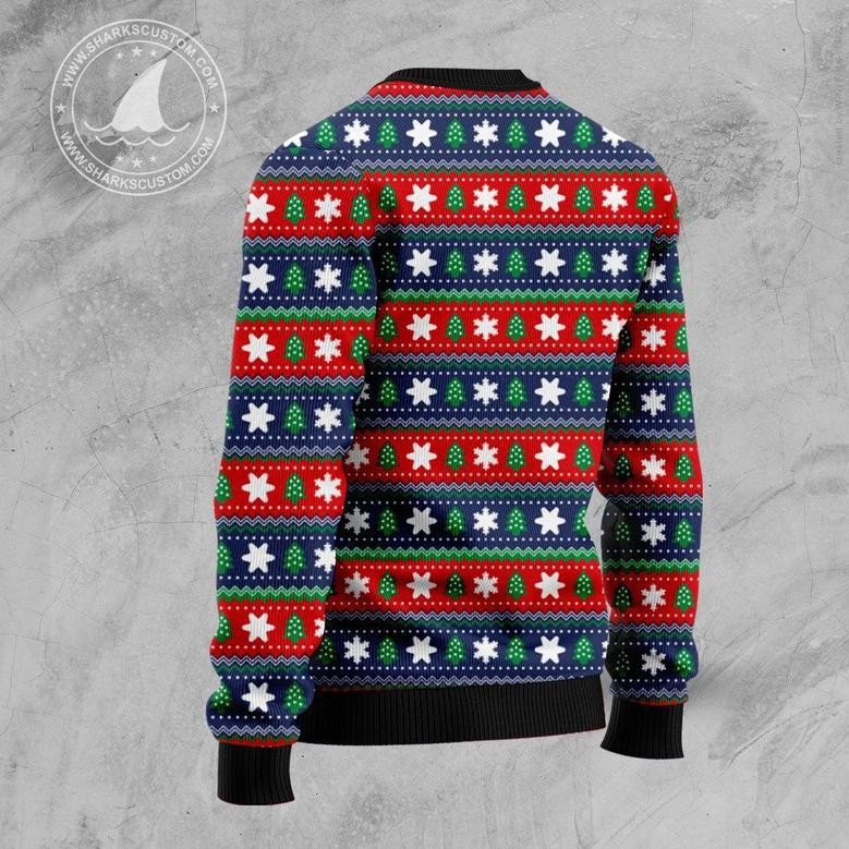 Carolling Sharks Ugly Christmas Sweater