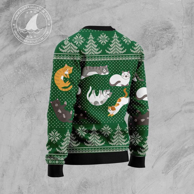 Cat Keep It Classy For Christmas Ugly Christmas Sweater