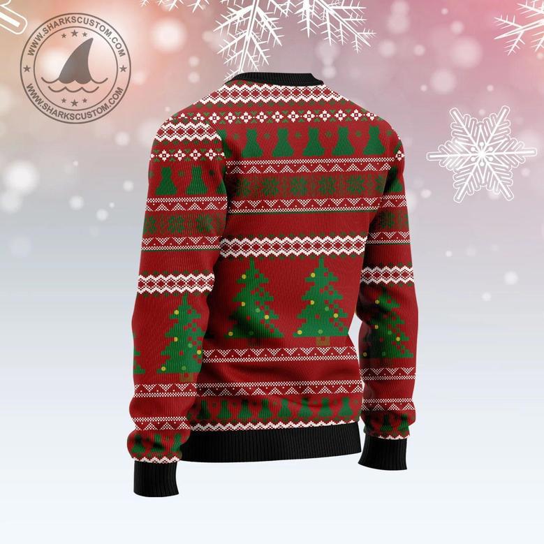 Cat Yoga Ugly Christmas Sweater