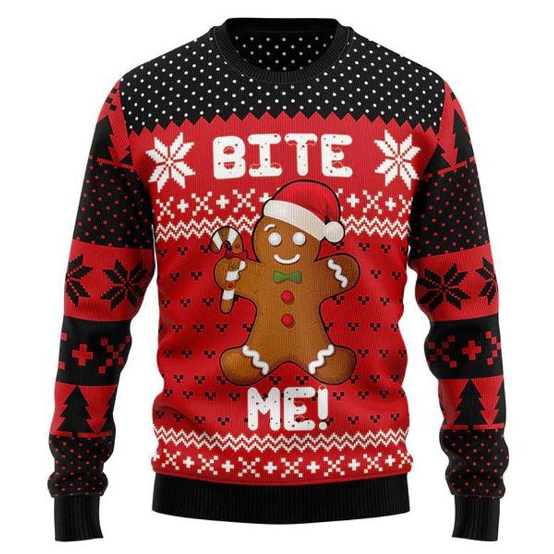 Christmas Bite Me Ugly Christmas Sweater