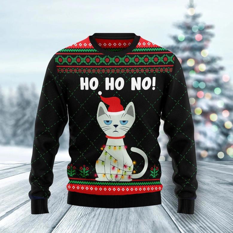 Christmas cat Ugly Christmas Sweater unisex womens & mens, couples matching, friends, funny family sweater gifts