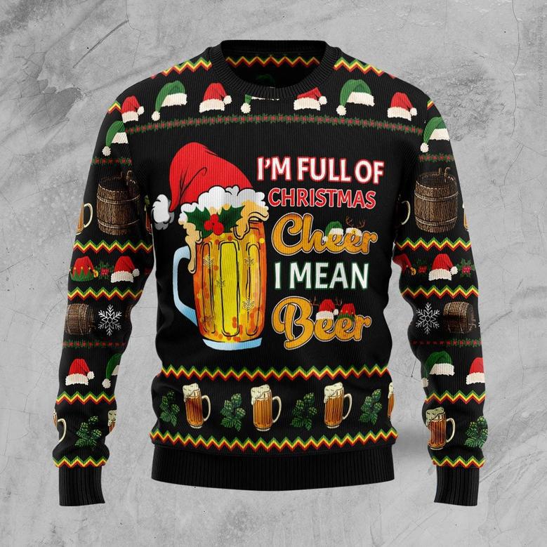 Christmas Cheer Beer unisex womens & mens, couples matching, friends, beer lover, funny family ugly christmas holiday sweater gifts