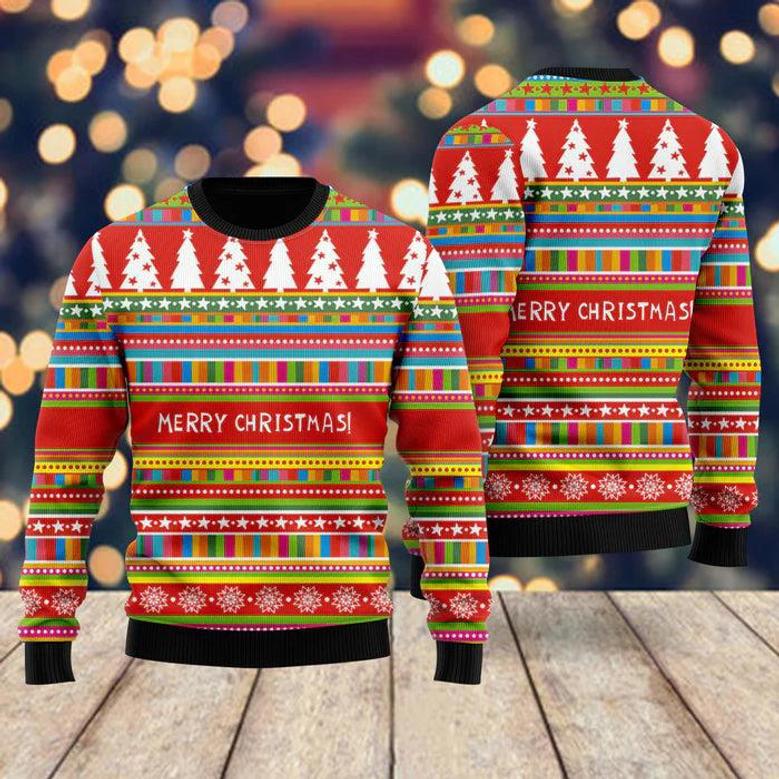 Classic Rainbow Pattern Ugly Christmas Sweater For Men & Women