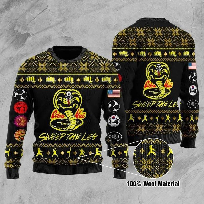 Cobra Kai Sweep The Leg Ugly Christmas Sweater