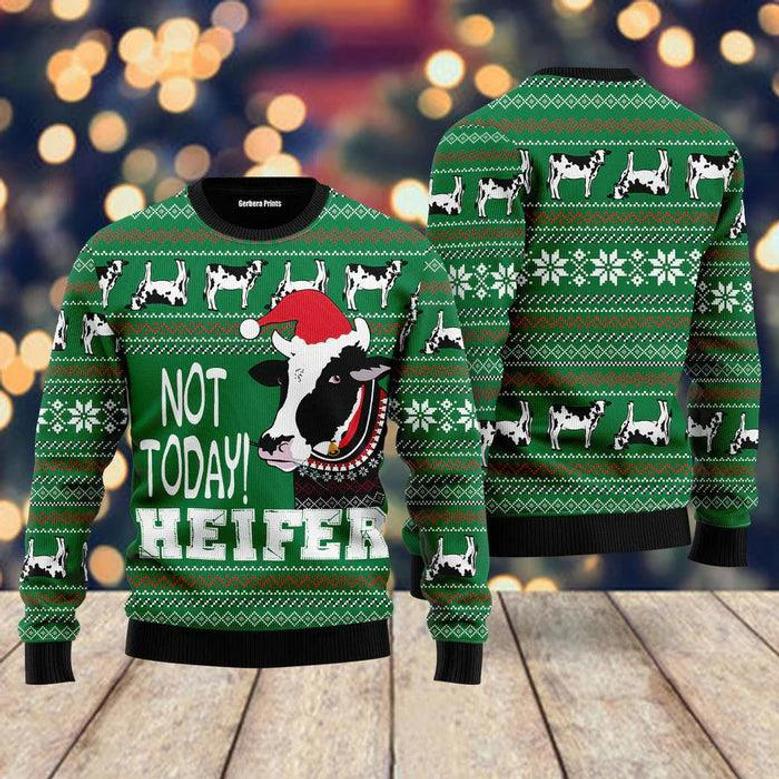 Cow Not Today Ugly Christmas Sweater For Men & Women