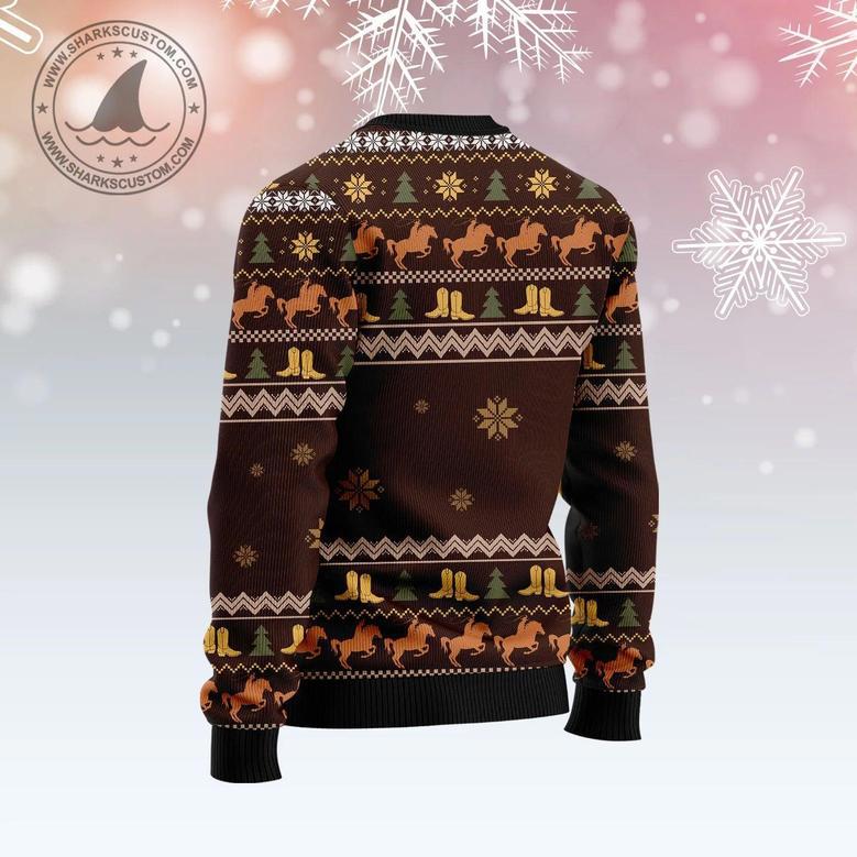 Cowboy Boots Christmas Ugly Christmas Sweater