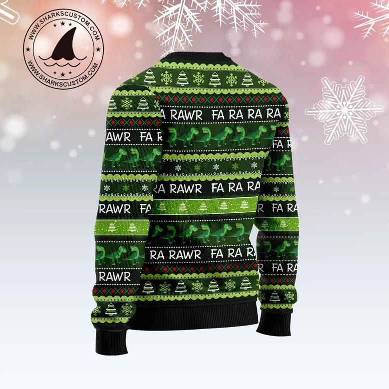 Dinosaur Gift Farararawr Ugly Christmas Sweater