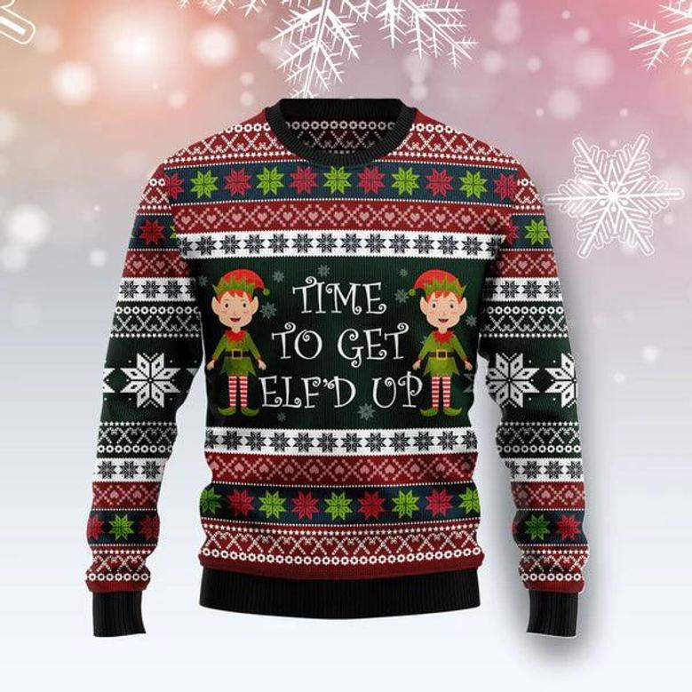 Elf Time Ugly Christmas Sweater