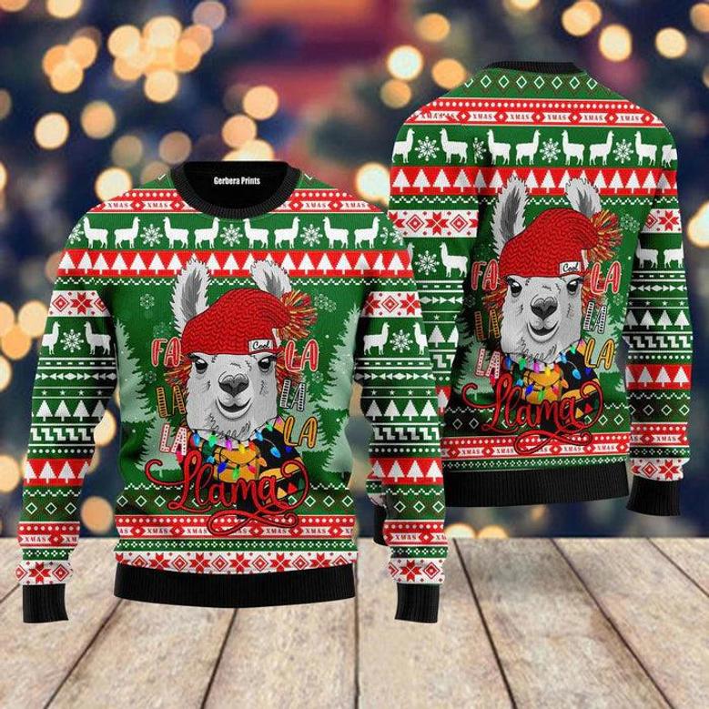 Fa La La La Llama Merry Christmas Ugly Christmas Sweater For Men & Women