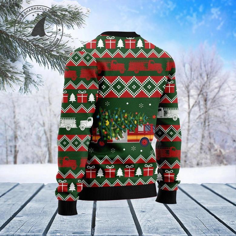 Firefighter Wonderful Time Ugly Christmas Sweater