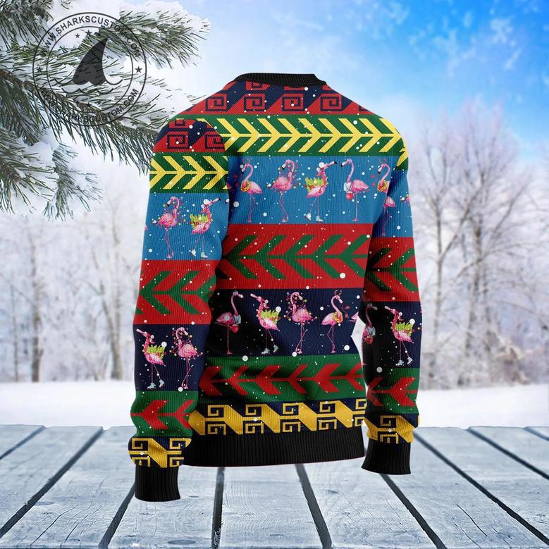 Flamingo Christmas Pattern Ugly Christmas Sweater