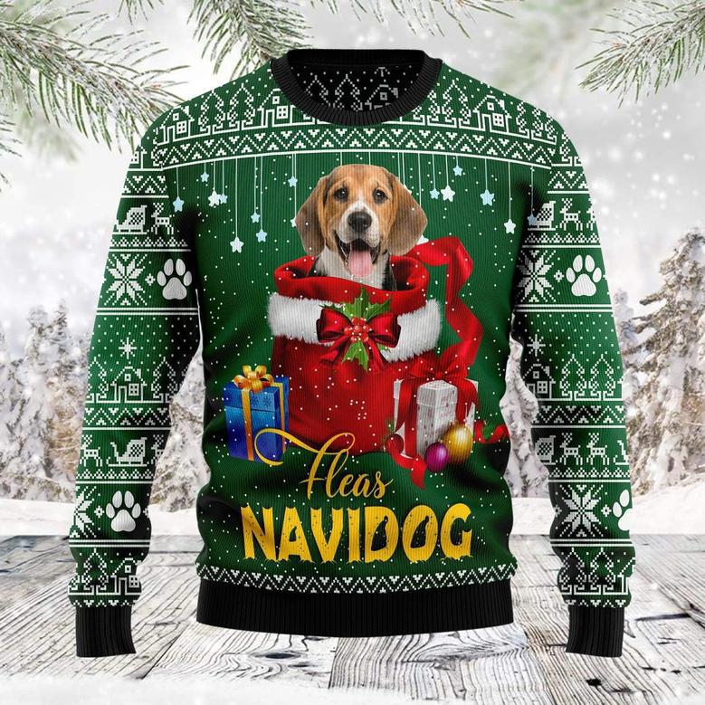 Funny Christmas Gift Beagle unisex womens & mens, couples matching, friends, dog lover, funny family ugly christmas holiday sweater gifts