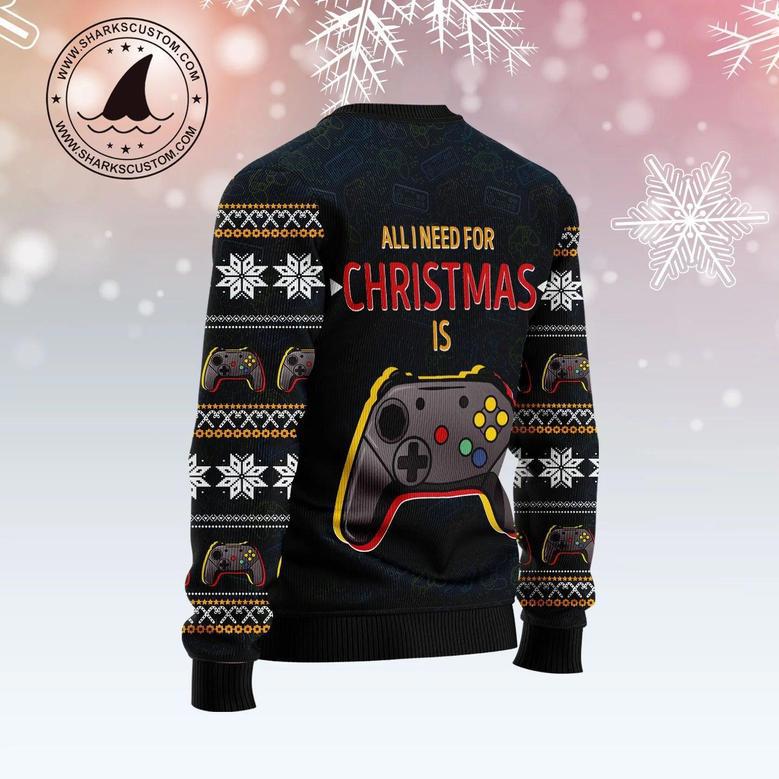 Games All I Need Ugly Christmas Sweater