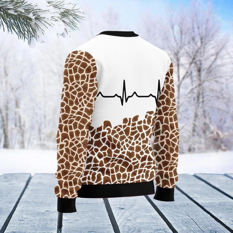 Giraffe Heart Ugly Christmas Sweater