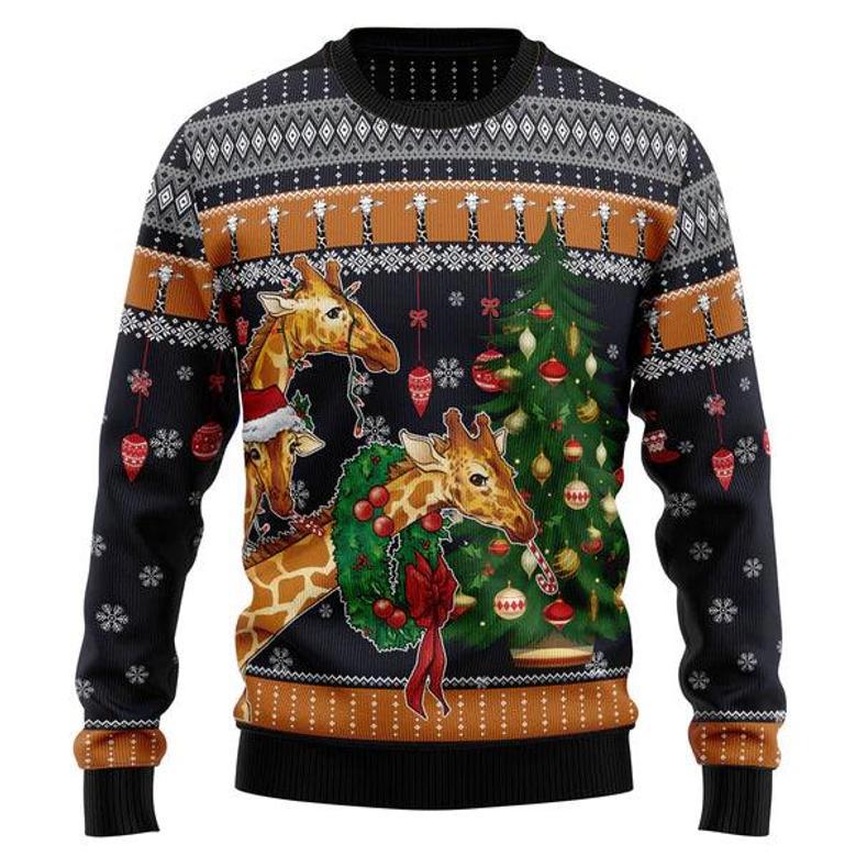 Giraffe Love Christmas Ugly Christmas Sweater