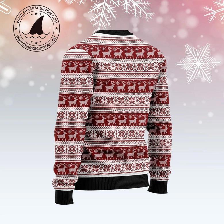 Golden Retriever Through The Snow Ugly Christmas Sweater