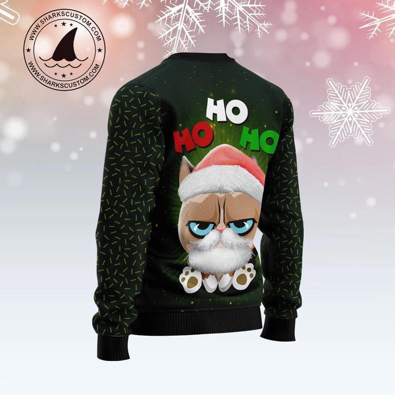 Grumpy Cat Hohoho Ugly Christmas Sweater