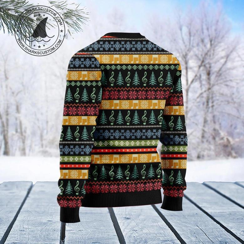 Guitar Old Vintage Ugly Christmas Sweater