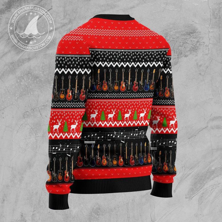 Guitar Xmas Ugly Christmas Sweater