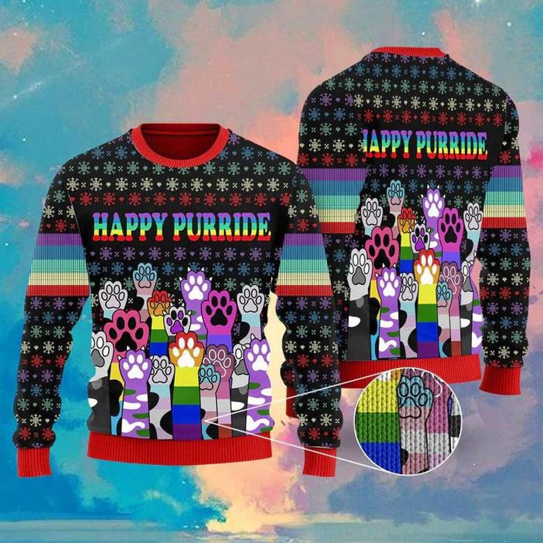 Happy Purride Ugly Christmas Sweater For Men & Women