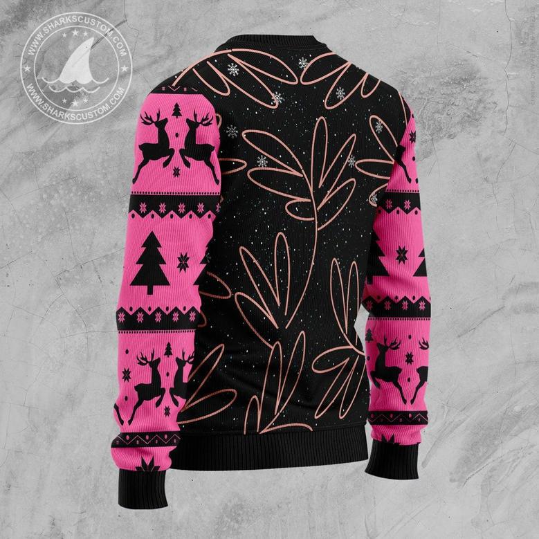 Home For The Holidays Flamingo Ugly Christmas Sweater