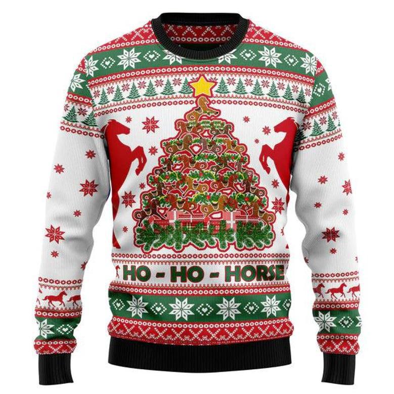 Horse Christmas Tree Ugly Christmas Sweater