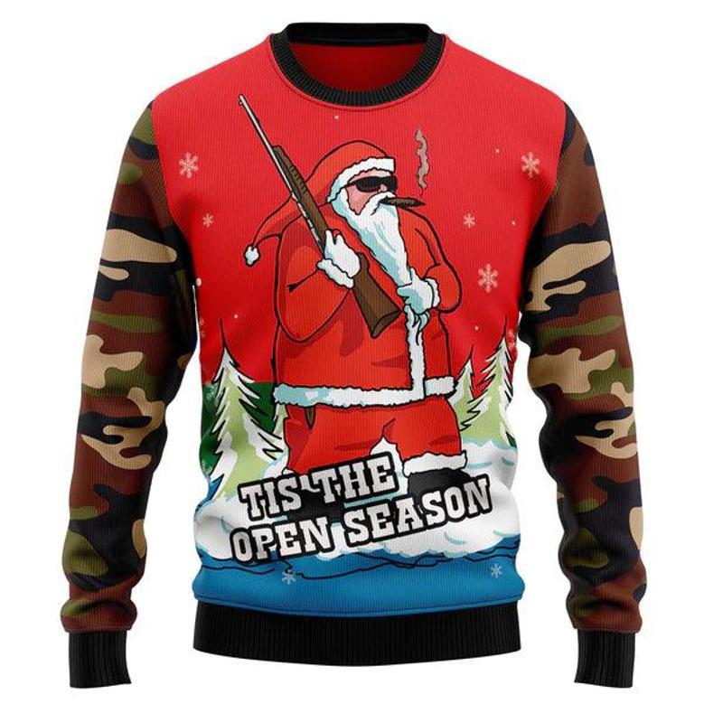 Hunting Santa Christmas Ugly Christmas Sweater