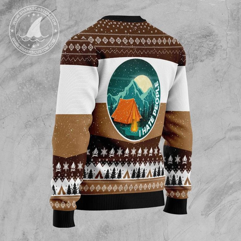 I Hate People Bear Ugly Christmas Sweater