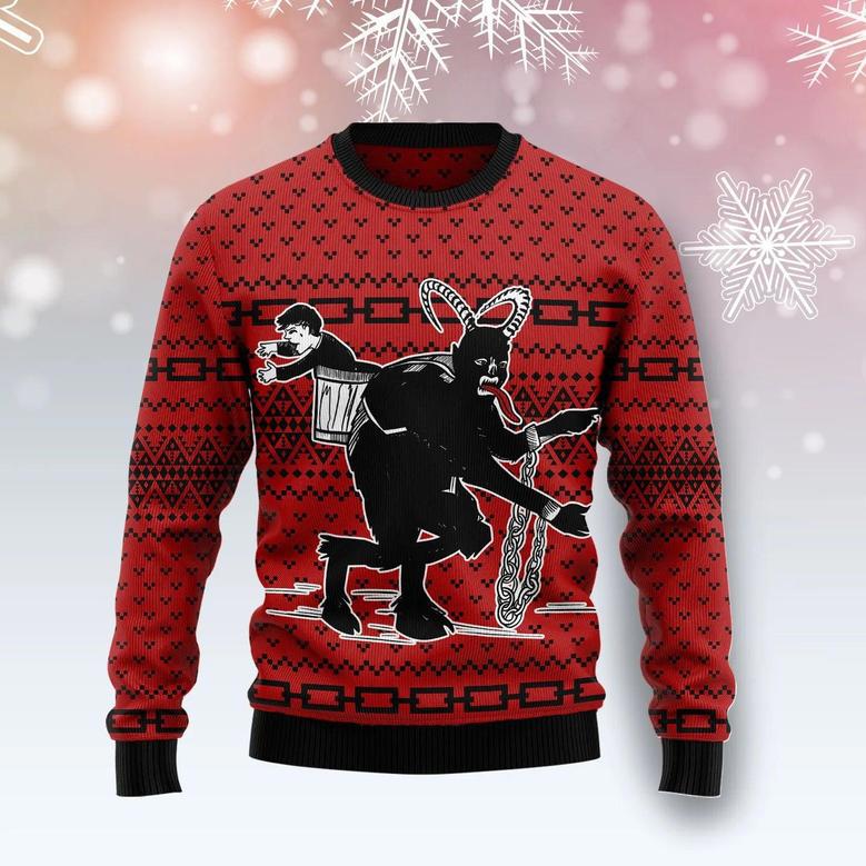 Krampus The Christmas Devil unisex womens & mens, couples matching, friends, funny family ugly christmas holiday sweater gifts