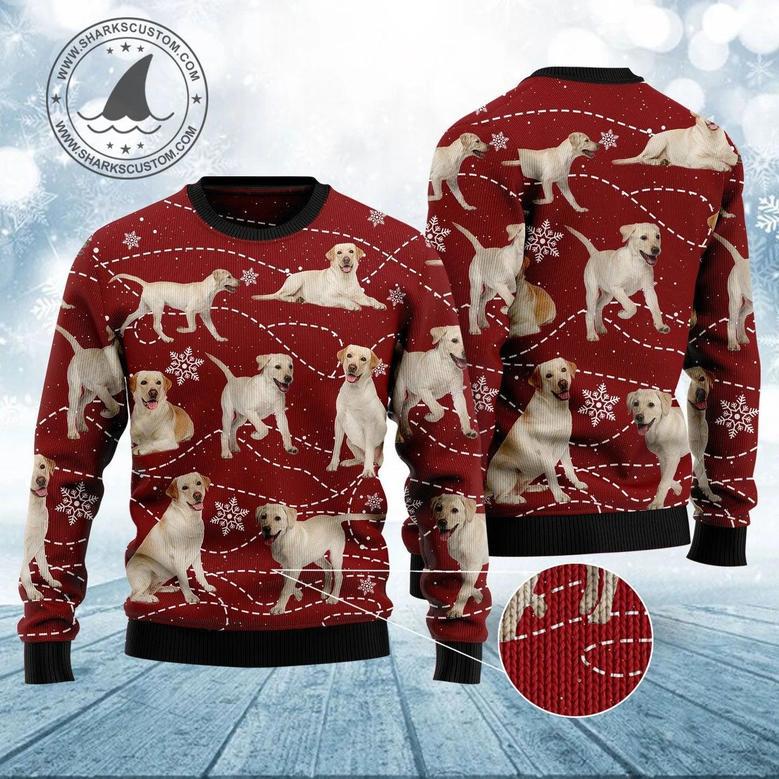 Labrador Retriever Xmas Ugly Christmas Sweater unisex womens & mens, couples matching, friends, funny family sweater gifts 1