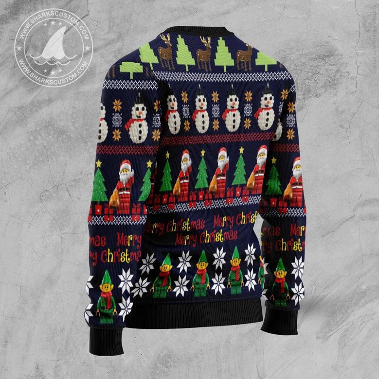 Lego Christmas Awesome unisex womens & mens, couples matching, friends, funny family ugly christmas holiday sweater gifts