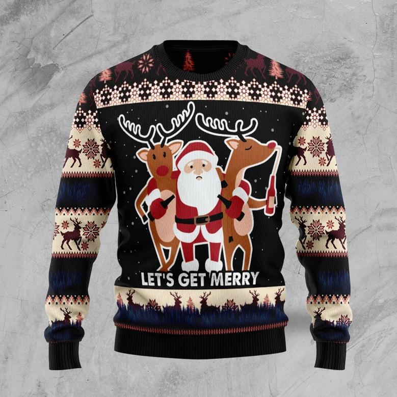 Let‘s Get Merry Ugly Christmas Sweater