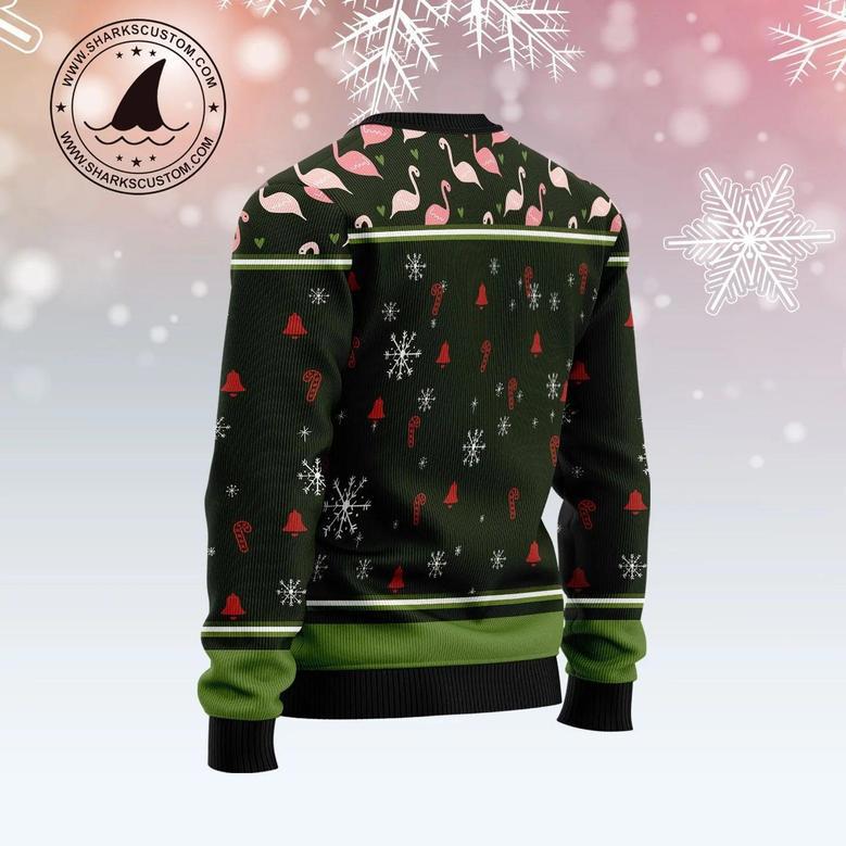 Let's Jingle And Flamingle Ugly Christmas Sweater