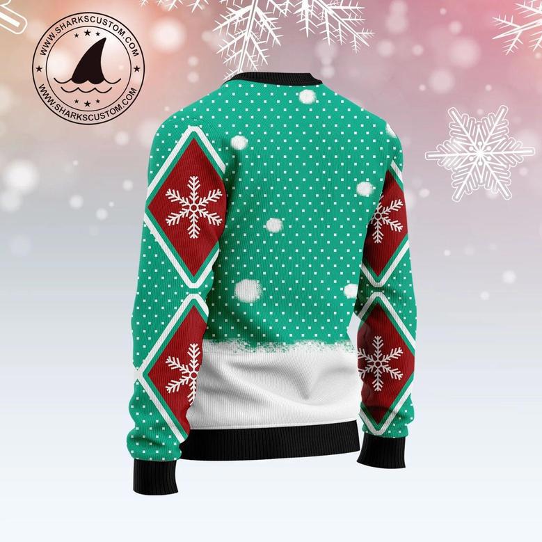 Llama And Santa Xmas unisex womens & mens, couples matching, friends, funny family ugly christmas holiday sweater gifts