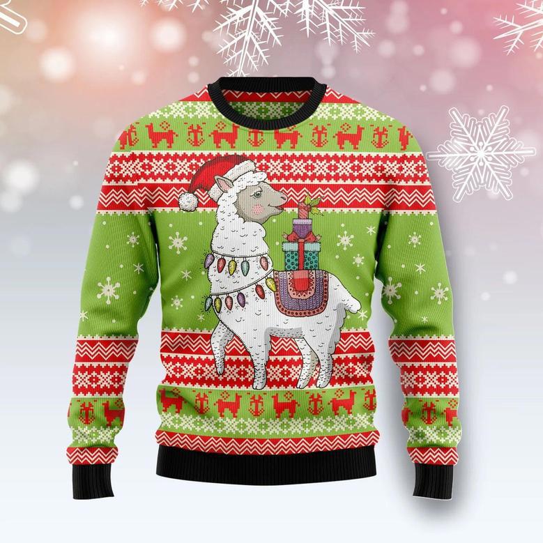 Love Llama Ugly Christmas Sweater