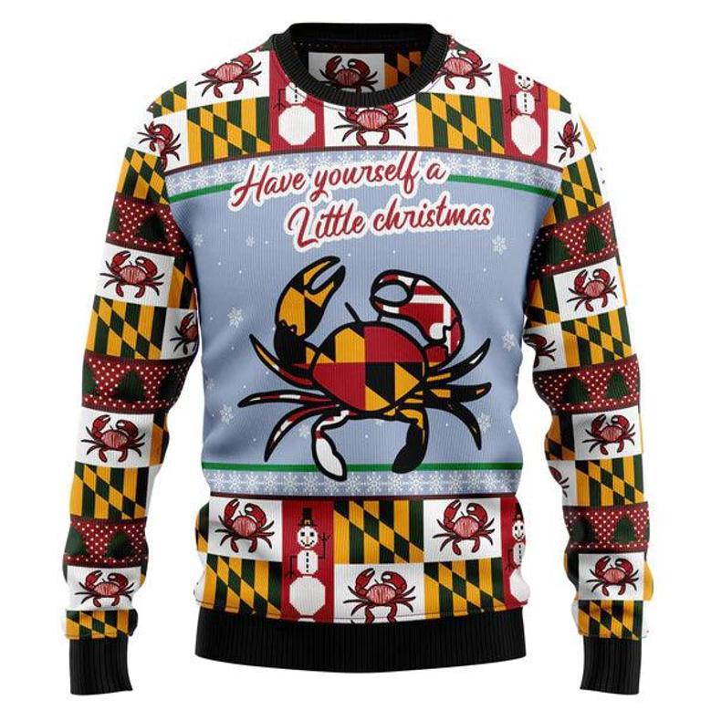 Maryland Symbols Christmas Ugly Christmas Sweater