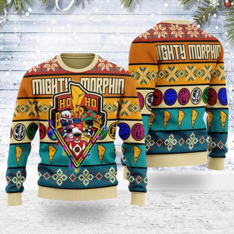 Merry Christmas HoHo Power Rangers MM Unisex Wool Sweater