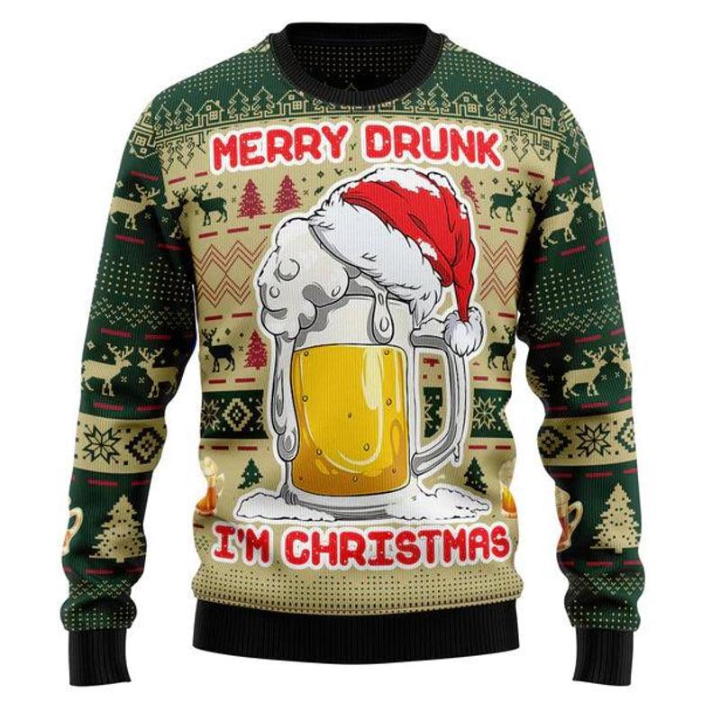 Merry Drunk Ugly Christmas Sweater