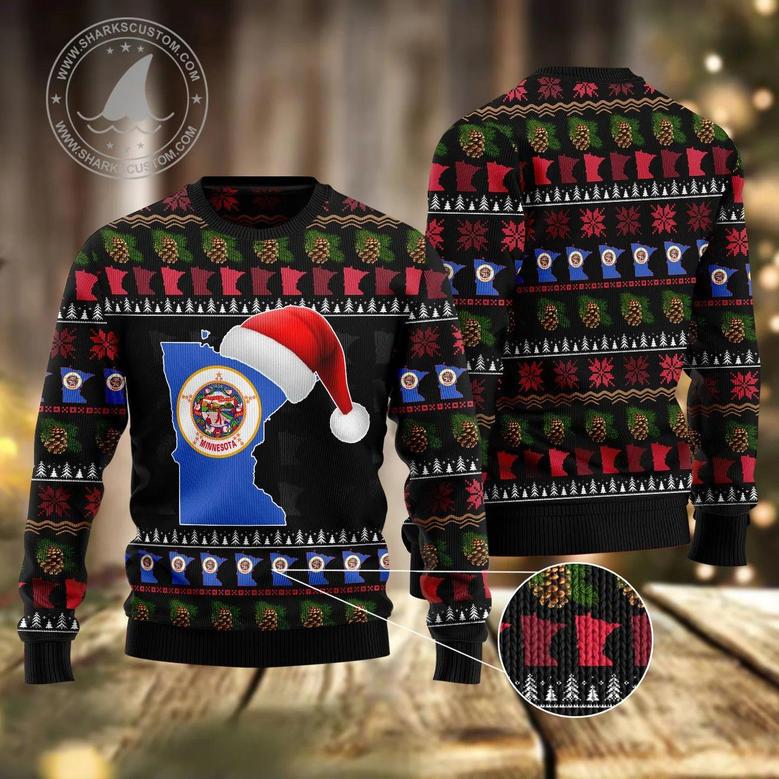 Minnesota Christmas unisex womens & mens, couples matching, friends, funny family ugly christmas holiday sweater gifts