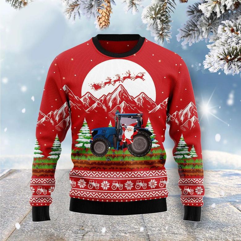 Noel Tractor Ugly Christmas Sweater