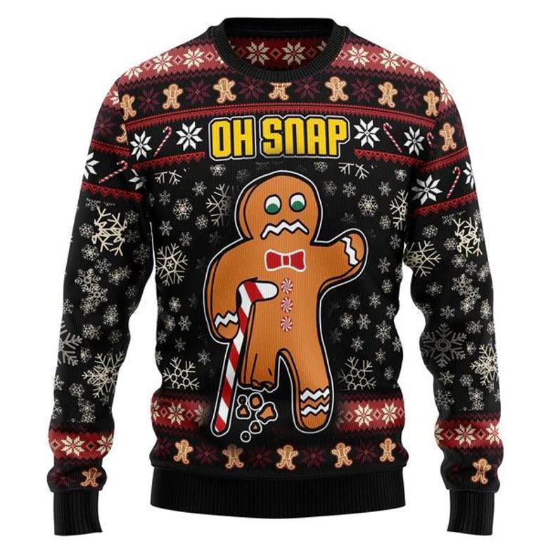 Oh Snap Gingerbread Ugly Christmas Sweater\