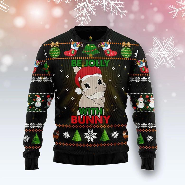 Rabbit Be Jolly Ugly Christmas Sweater