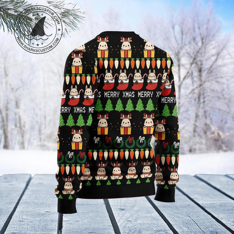 Rabbit Christmas Symbols Ugly Christmas Sweater