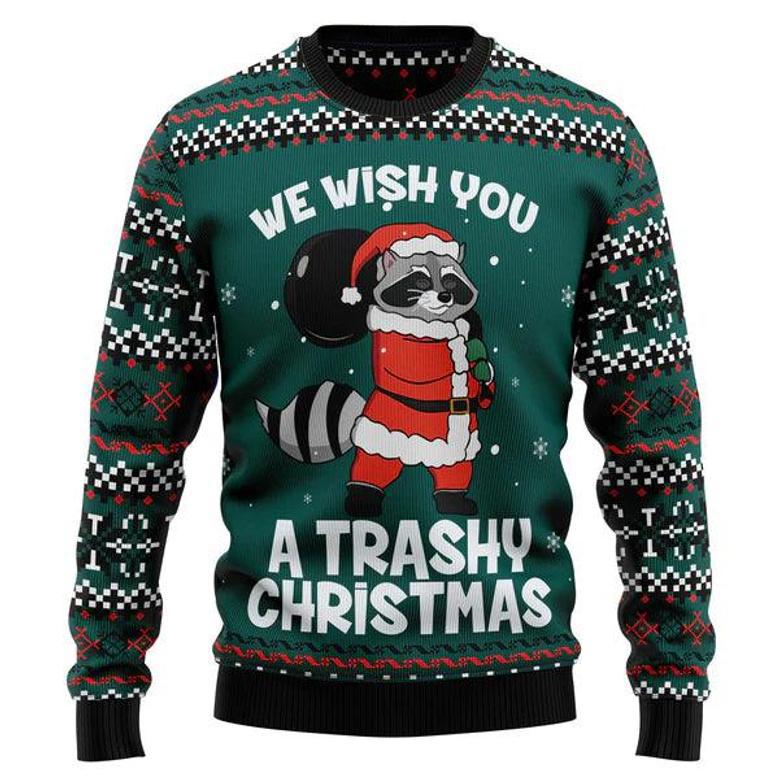 Raccoon Trashy Christmas Ugly Christmas Sweater