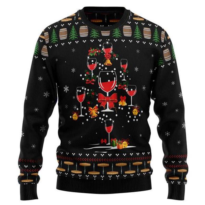 Red Wine Christmas Ugly Christmas Sweater